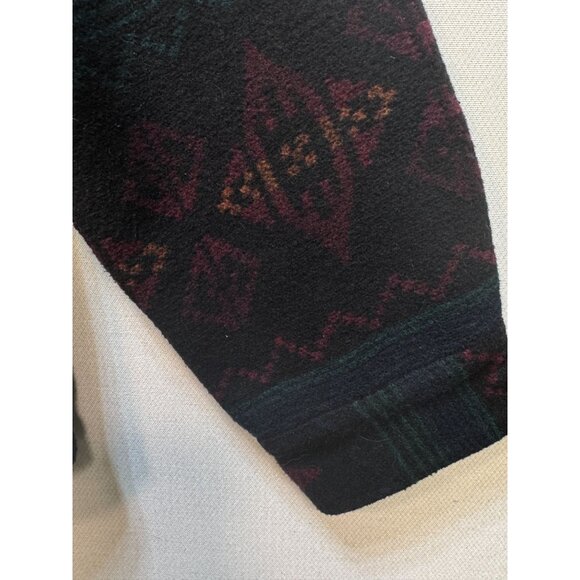 Jachs Mens Wool Sherpa Lined Flannel Shirt Jacket Long Sleeve Size L Multi Aztec - Picture 14 of 16